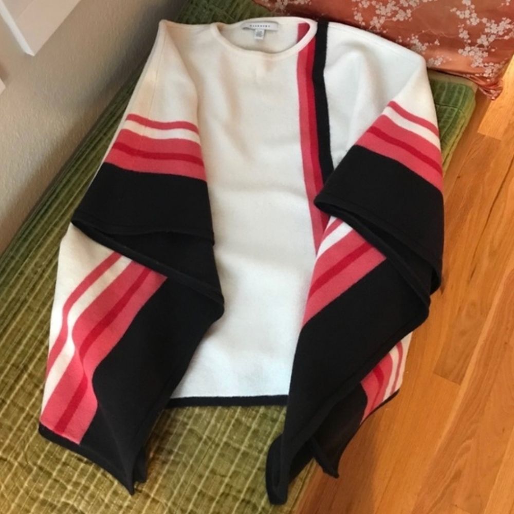 Anthropologie Allegory 100% wool poncho